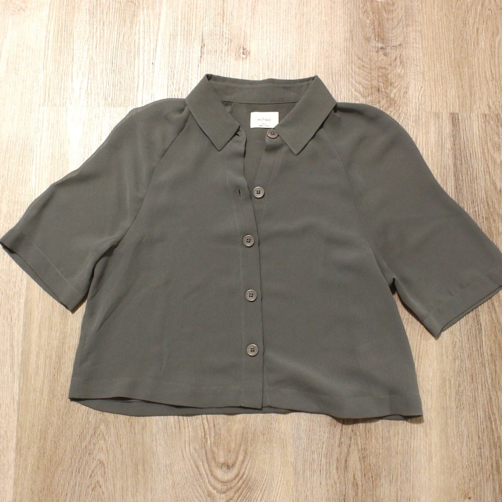 BNWOT Wilfred Henrietta Blouse in Sage Green